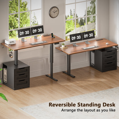Korfile
 55"
 Standing
 Desk
 with
 Storage
 Drawers,
 Memory
 Presets,
 Outlets